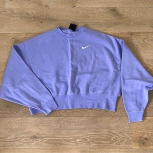 Nike Women’s Periwinkle Cropped Sweatshirt- Small